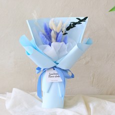 ScentBasket 兔尾草永生花束, 天空藍