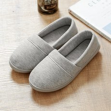 ARYKO 簡約橡膠底襪套式室內拖鞋, 灰色, 1個