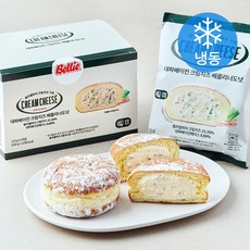 대파베이컨 필라델피아 크림치즈 베를리너 도넛 (냉동), 110g, 1개, 3개입