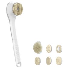 半島良品 6合1舒活全能電動沐浴刷, 1支, 白色