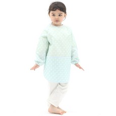 plie 兒童長袖圍裙防水罩衫