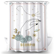 星座塔羅浴簾 TYPE6 180 x 180 cm, 1個