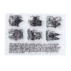 YES MALL 復古日記裝飾 DIY 透明矽膠印章 5, 1個