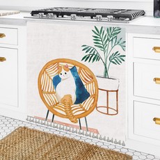 簡約素描魔鬼氈抽屜遮擋簾 + 魔鬼氈貼紙, TYPE 02