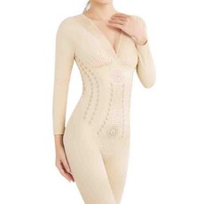 產後冬季款長袖長褲連身美體衣