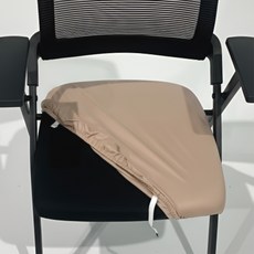 제이에스맘 가죽 PU 방수 식탁 의자 방석 커버, 1개, 베이지