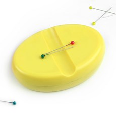 소잉바이핸드 문진겸용 자석 핀쿠션, 1개, 옐로우