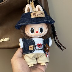 Junoel Labubu 娃衣, 愛心牛仔4件套組, 1個