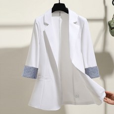 Goodif 女款撞色袖單釦外套