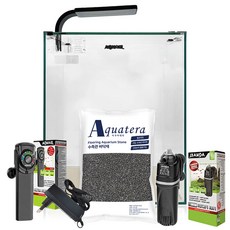 AQUAEL 智能一體式魚缸+生物沙套組, 黑色 普通（沙色）