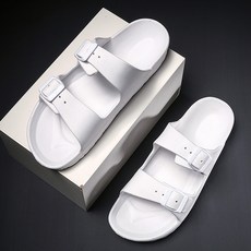 情侶EVA拖鞋 輕量拖鞋, 白色, 245
