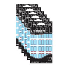 Petit 保護膜標籤 F103, 紅色, 6個