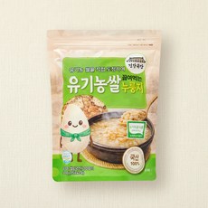 건강곡간 유기가공식품 인증 쌀을 직접 도정하여 끓여먹는 쌀 누룽지, 300g, 1개