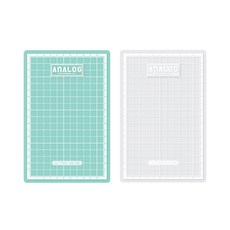아날로그라이프 셀프힐링 반투명 커팅매트 2p, 랜덤발송