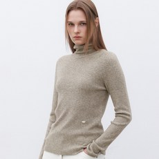 아틀리에나인 여성용 에센셜 홀 가먼트 슬림 리브드 니트 T-7157