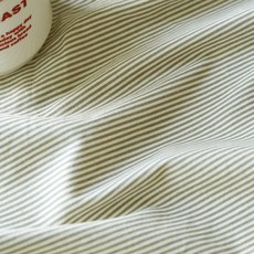 CASA VERDE 천팜 寬幅 20支紗染棉 Brandy 條紋布料 2碼 1477, 綠色, 1個