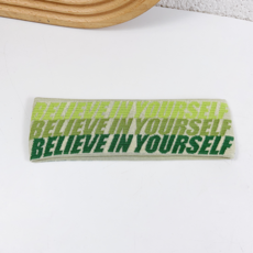 Rewilding 女性高彈力運動瑜珈健身皮拉提斯髮帶, 綠色, 1個