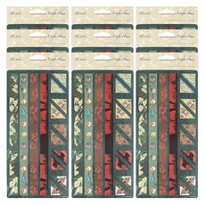 데어리즈 다꾸 일러스트 동물 친구들 펄 스티커 C, 9개, 혼합색상