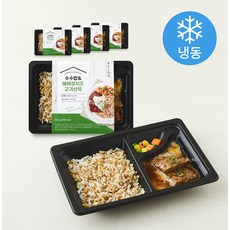 바르닭 바른도시락 수수밥 & 바비큐치즈고기산적 (냉동), 200g, 5개