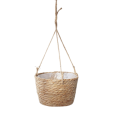 Woeming Store 家居園藝懸掛吊籃, 淺色, 1個