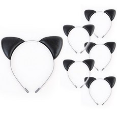 PARTYHAE 可愛貓咪髮箍, 黑色, 6個