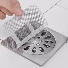 PureNova 浴室排水口防毛髮過濾網 20入, 白色