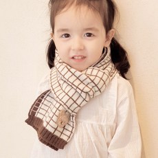 woojooi 兒童舒舒熊圍巾