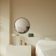 Eco Pick現代室內裝飾鏡 直徑600mm, 黑色