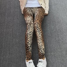 Marketpia 女款虎紋豹紋絲襪內搭褲