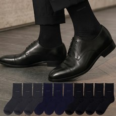 레노마 남성용 비지니스 무지 신사 양말 10족 세트