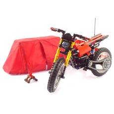 複製品 露營 摩托車 機車 積木 547片 CBT112581, 混合色, 1個