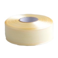 珠光歐根紗緞帶 40mm, 1個, 淺黃色, 45m