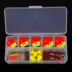 999Fishing 釣魚水晶通心浮標釣組, 1個, 混合顏色