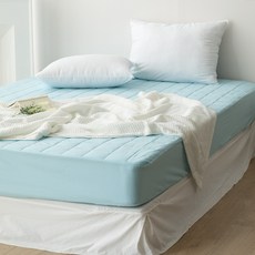 해밀홈 파스텔 나노화이바 누빔 매트리스커버