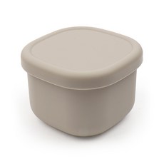 2deco 矽膠食品保鮮盒, 灰色, 220ml, 1入