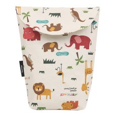 ALMAENG 尿布收納袋, 24 x 20 x 6cm, 野生動物款