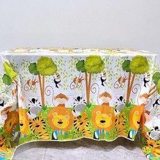 Market Pio廚房一次性派對桌布 動物朋友 款式4, 1件, 3個