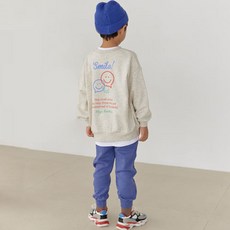 vavkids 童款3個笑臉圖案長袖上衣+長褲組