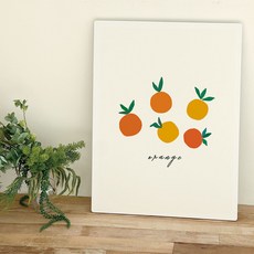 오홀리브 손잡이 액자테이블, 08 오렌지 색종이