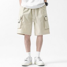 남성용 멀티 카고 와이드 반바지 PCU005