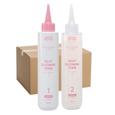 아모스 실키 블루밍 펌 1제 150ml x 60p + 2제 150ml x 60p, 1개