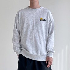 에어플레인 스마일 오버핏 맨투맨