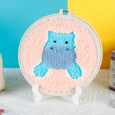 쏘앤영 핸드메이드 스킬자수 DIY 키트, 하마, 1개