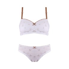 CL STORY 女童發育期第2階段印花內衣+內褲