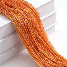 아티홈 반짝 모던 파티 실커튼 관통형, 오렌지