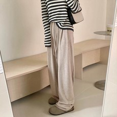 andstyle 女款 Minute 寬版鬆緊帶運動褲 263637 長版