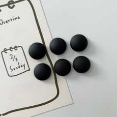 은희마법 아기자기한 다용도 냉장고 자석 6p, 매트 블랙