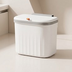 앞날창창 걸이형 쓰레기통 뚜껑형, 화이트