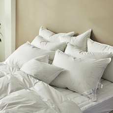 mellowbe PRAUDEN 鵝絨枕棉 500g, 白色的