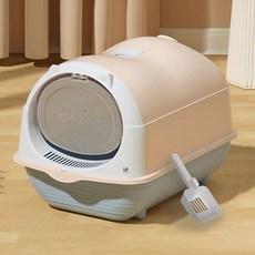 DING DONG PET Venti Cat 2in1 貓咪貓砂盆, 粉紅色